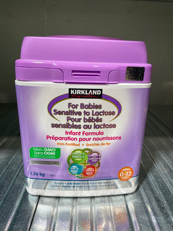 Kirkland Iron-Fortified Infant Formula, For Babies Senstitive to Lactose (1.36kg)
