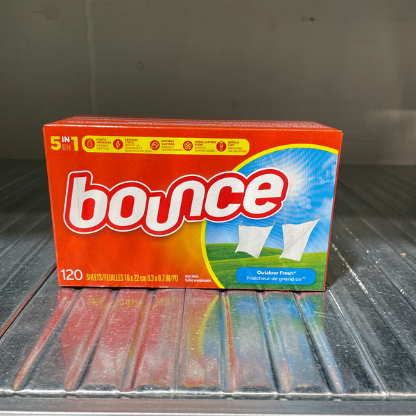 Bounce Fabric Softener Sheets, Outdoor Fresh, 120-Count