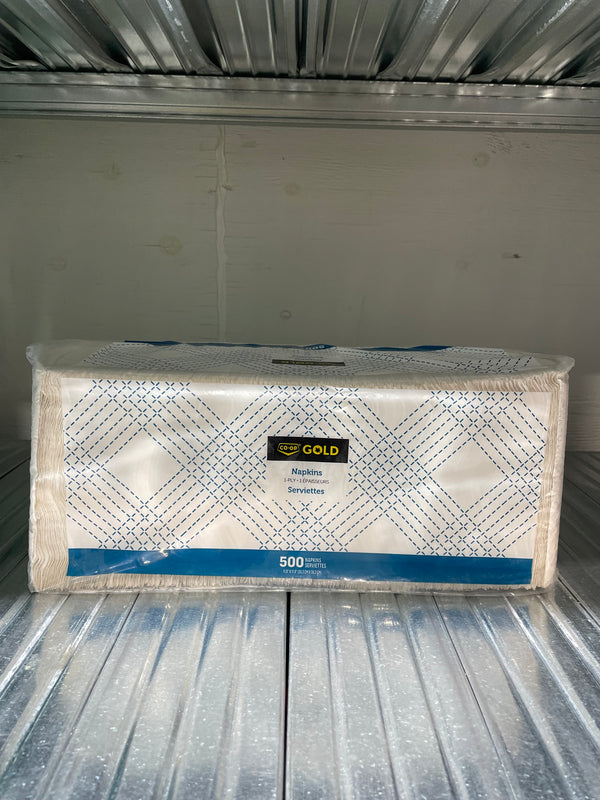 Co-Op Gold Napkins, 1-Ply, 500-Pack