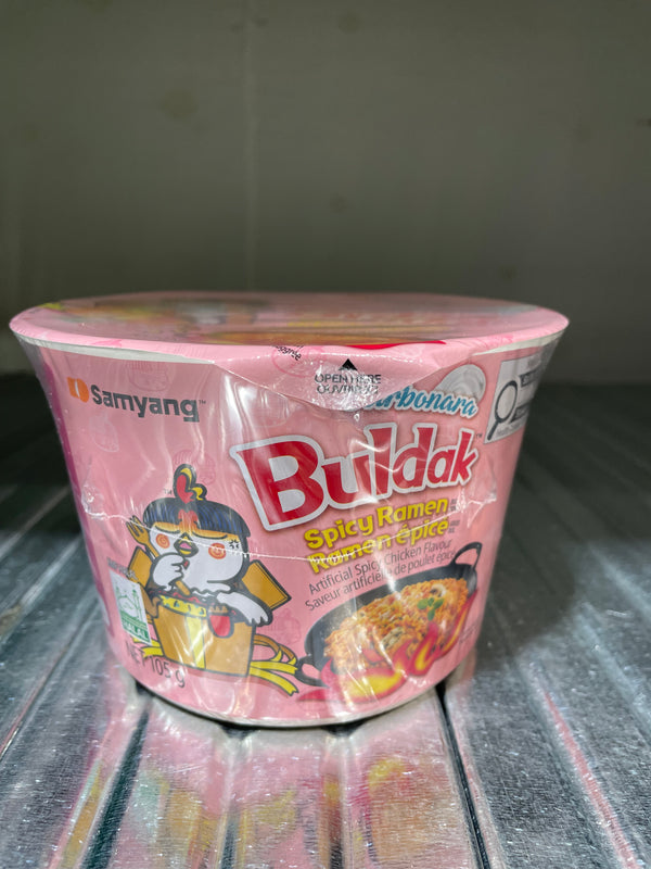 Buldak Carbonara Spicy Ramen Noodle Bowl (105g)