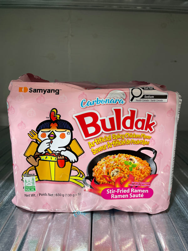 Buldak Spicy Carbonara Chicken Ramen 5-Pack (5x130g)