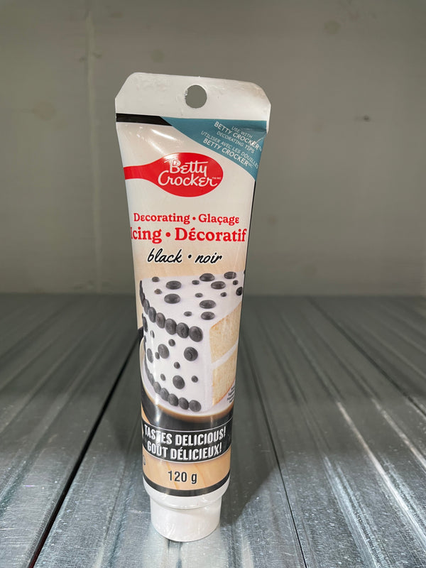 Betty Crocker Cake Decorating Icing, Black (120g)