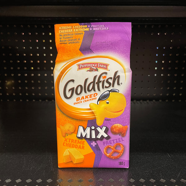 Goldfish Mix: Xtreme Cheddar + Pretzel Snack Crackers (180g)