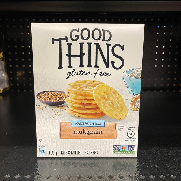 Good Thins Gluten Free Rice Crackers, Multigrain (100g)