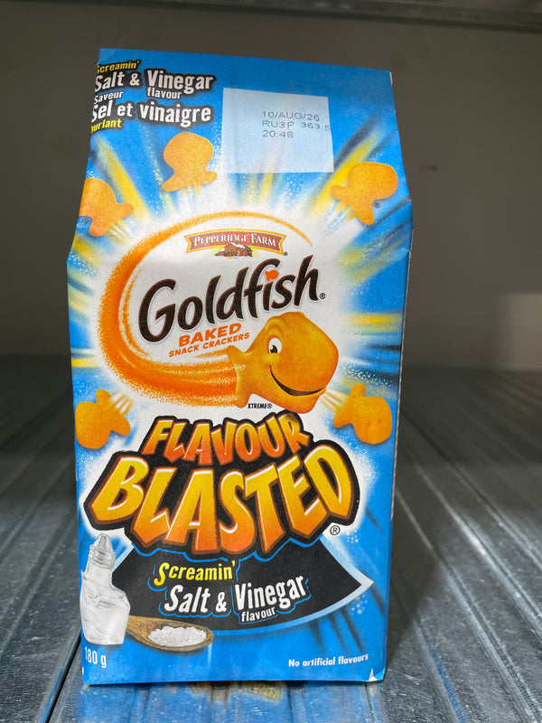 Goldfish Flavour Blasted Salt & Vinegar Snack Crackers (180g)