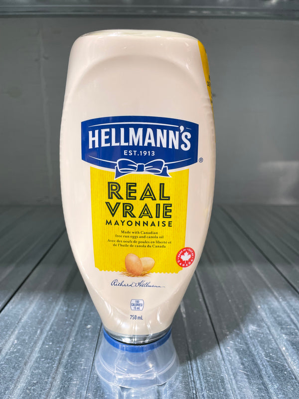 Hellman's Real Mayonnaise Squeeze Bottle (750mL)