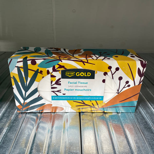 Co-Op Gold 3-Ply Tissue, 81 Sheets, Single Box