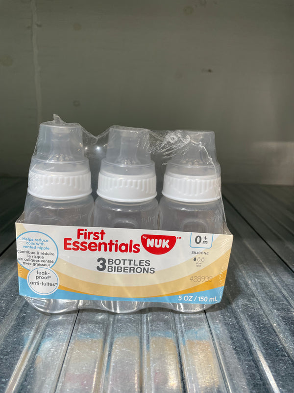 First Essentials 150mL Baby Bottles, 3-Pack, 0+ Months