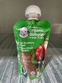 Gerber Organic Puree for Baby, Apple Blueberry Spinach (128mL)
