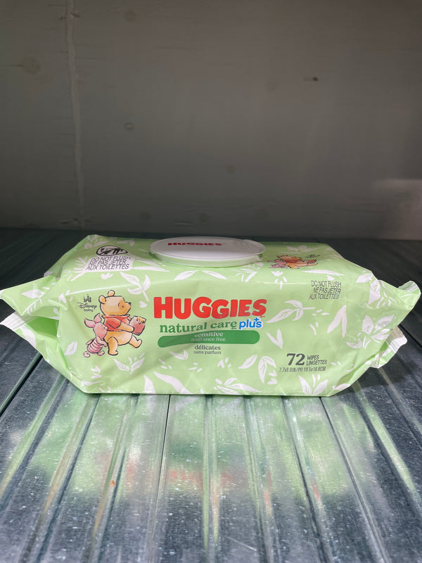 Huggies Natural Care Baby Wipes, 72 Count