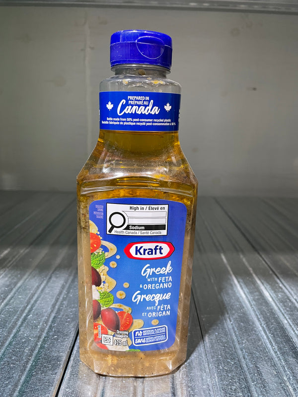 Kraft Greek Feta & Oregano Dressing (425mL)