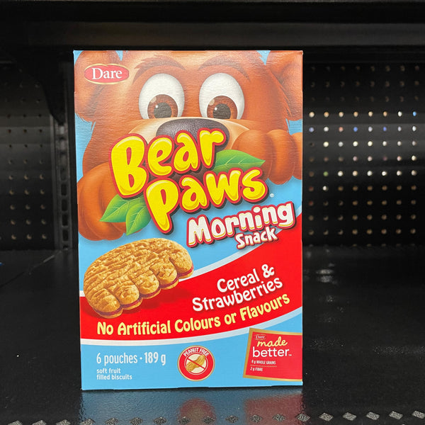 Bear Paws Cereal + Strawberries Flavour (189g)