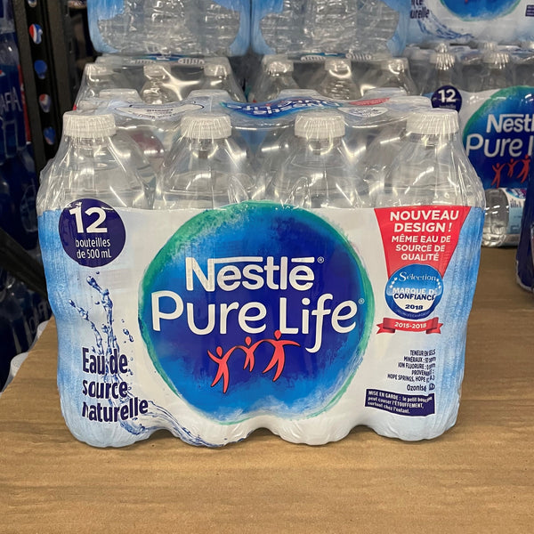 Nestle Pure Life Bottled Water 12 Pack (12x500mL)