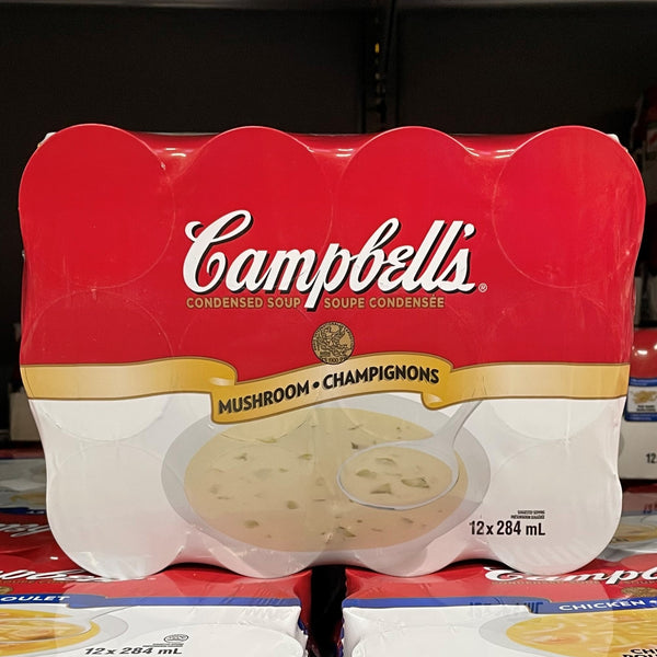 Campbells Cream of Mushroom Soup, 12 Pack (12x284 mL)