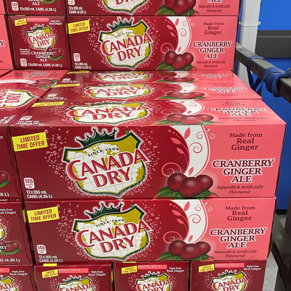 Canada Dry Cranberry Ginger Ale 12 Pack (12x355 mL)