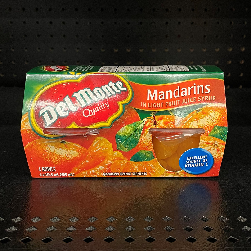 Del Monte Mandarins in Fruit Juice Syrup Cups (450mL)