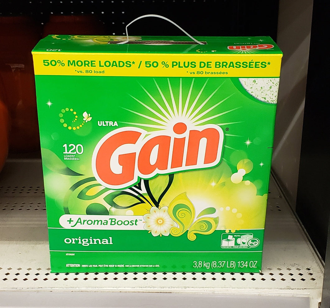 Gain Powdered Laundry Detergent (3.8kg)