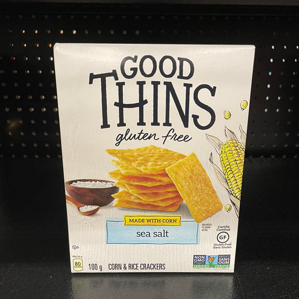 Good Thins Gluten Free Corn Crackers, Sea Salt (100g)