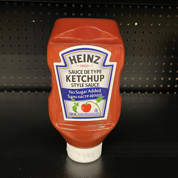 Heinz No Sugar Added Ketchup-Style Sauce 750mL