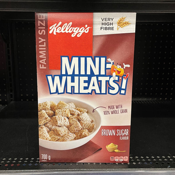Kelloggs Mini Wheats Brown Sugar Flavour FAMILY SIZE (650g)