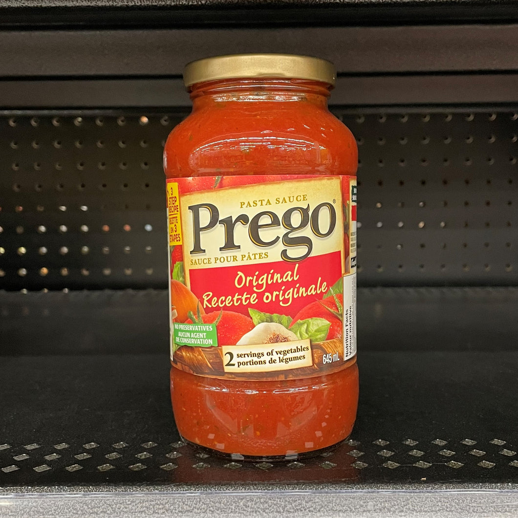 Prego Original Pasta Sauce (645mL)