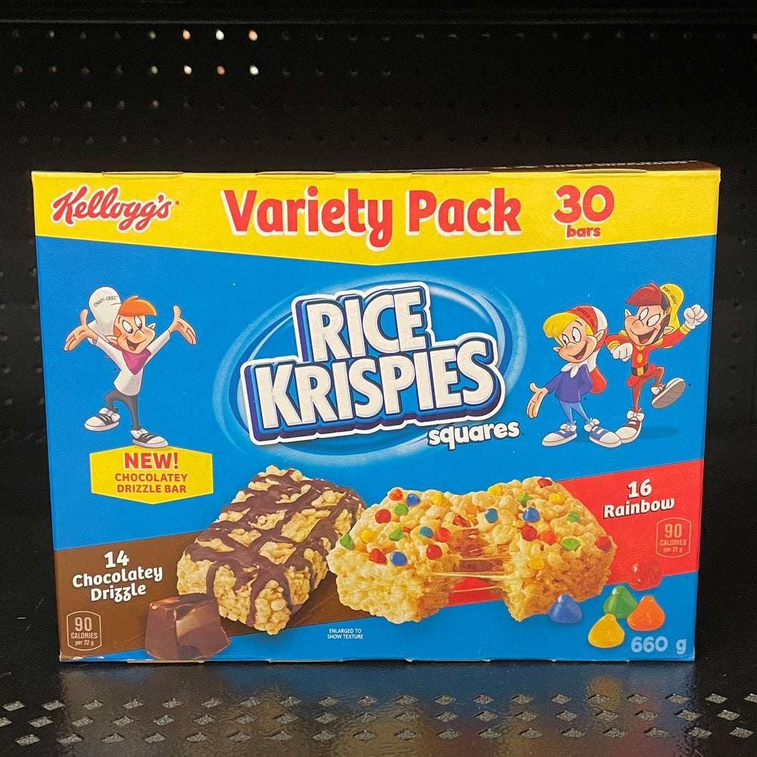 Rice Krispie Squares Variety Pack, 30 bars (660g)