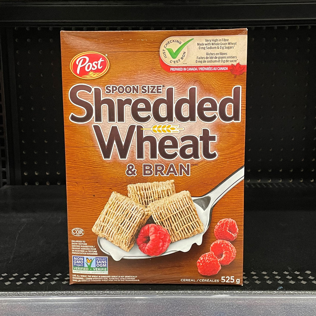 Post Shredded Wheat & Bran Spoon Size Cereal (525g)