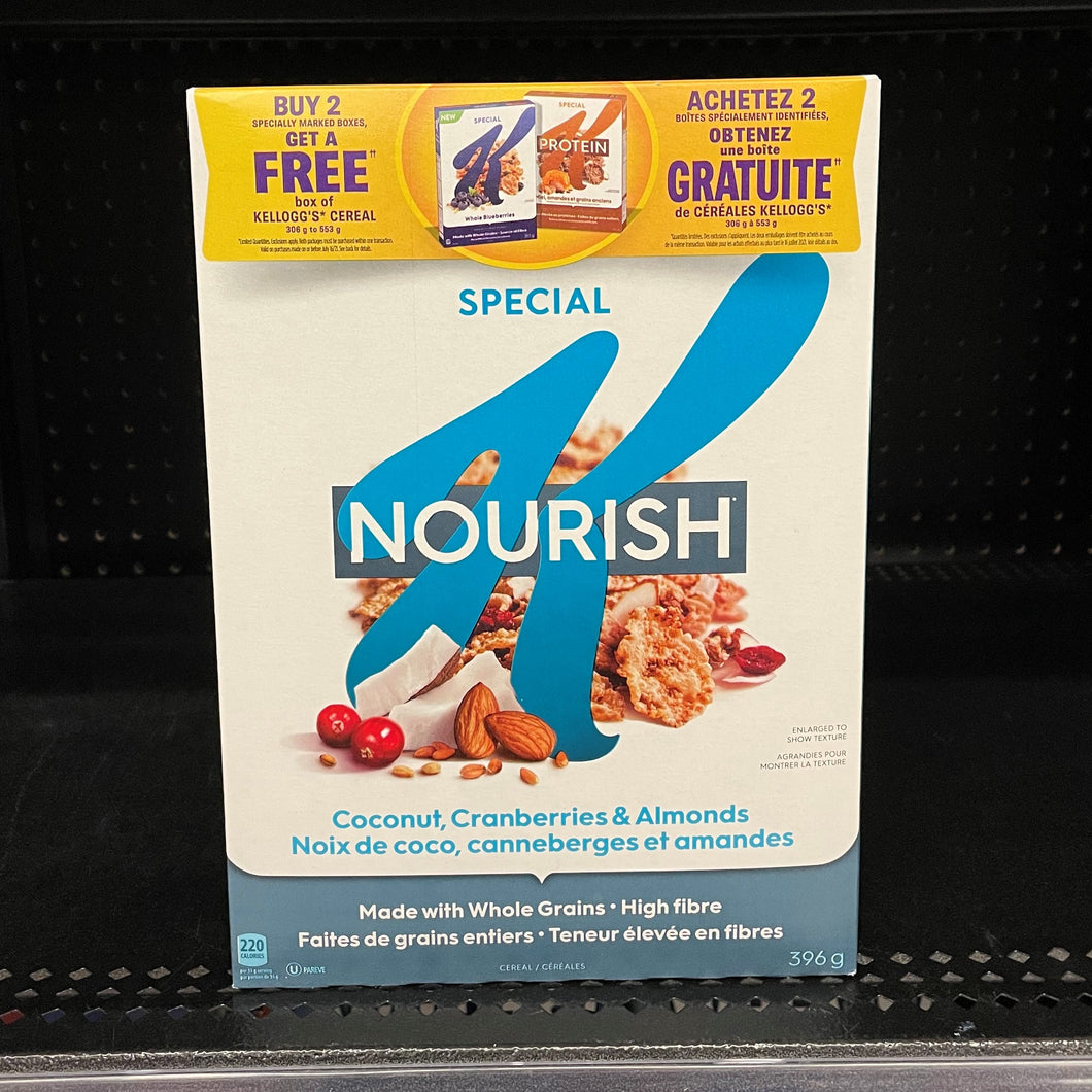 Special K Nourish Coconut, Cranberries & Almonds Cereal (396g)